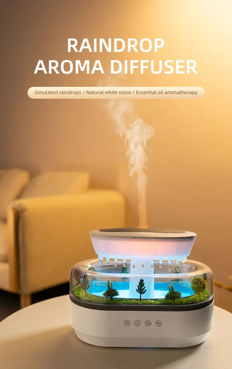 Difusor de Aroma con Luces LED y Sonido Natural