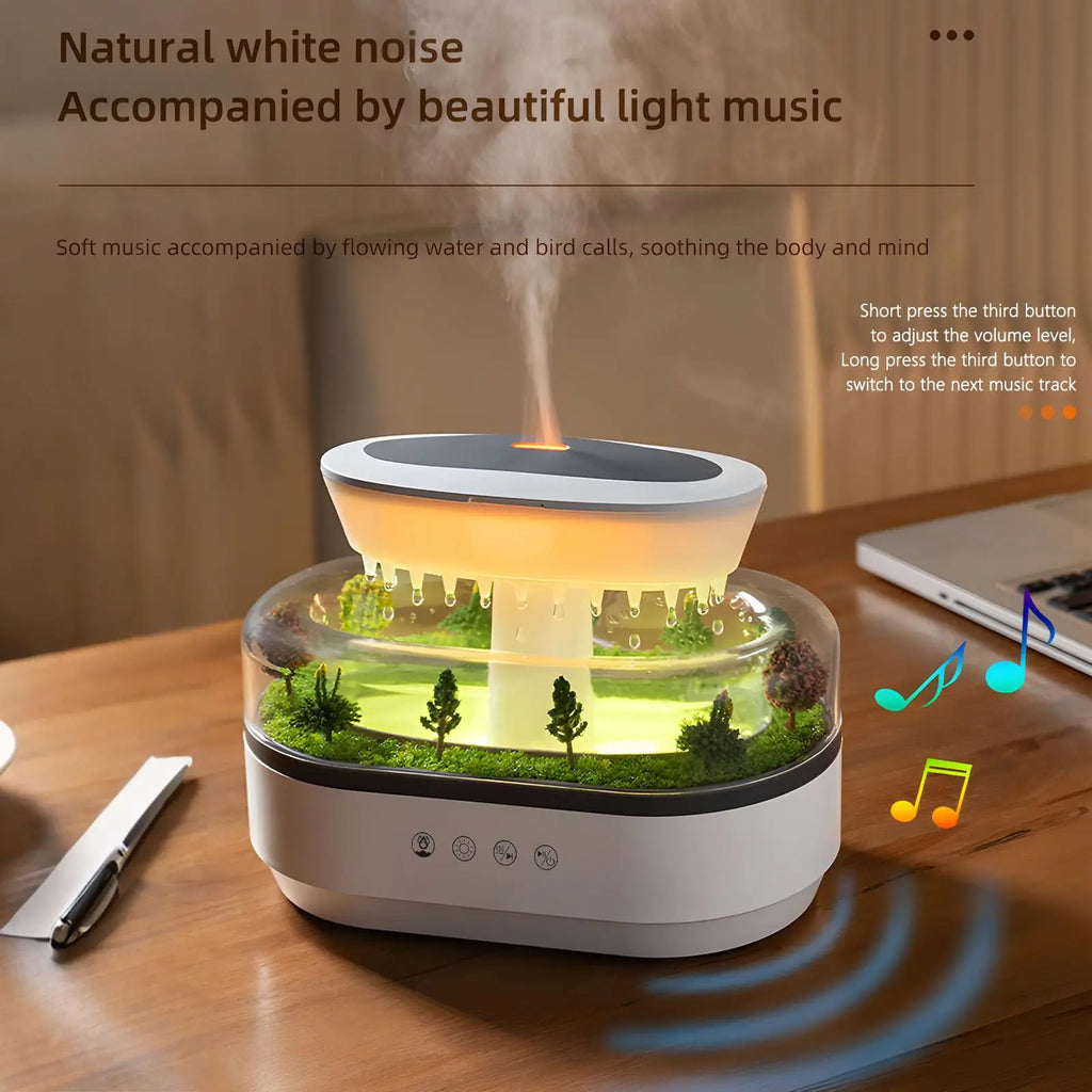 Difusor de Aroma con Luces LED y Sonido Natural