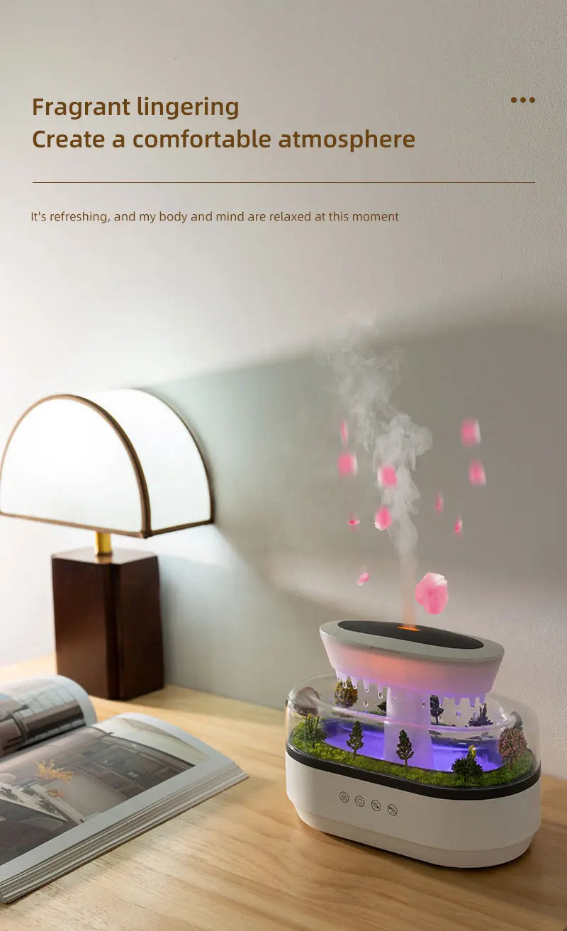 Difusor de Aroma con Luces LED y Sonido Natural