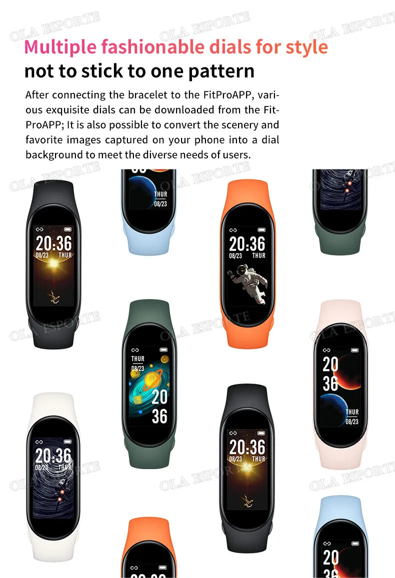 Reloj inteligente deportivo con control de música, pulsera de actividad física y calorías...