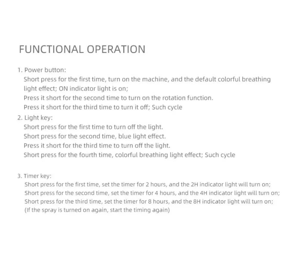 Difusor de Aroma con Efecto Lluvia y Luz LED