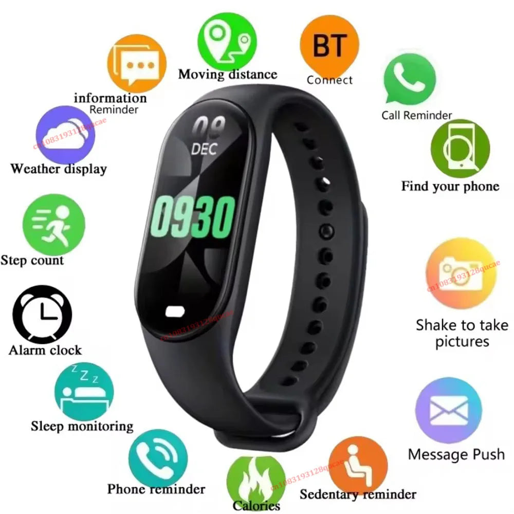 Reloj inteligente deportivo con control de música, pulsera de actividad física y calorías...